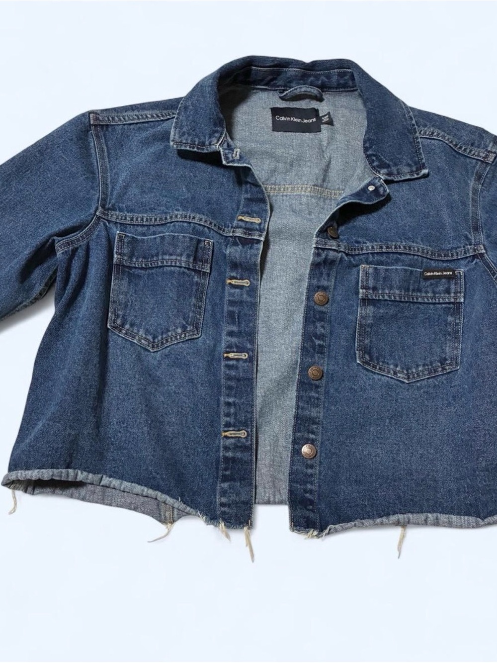 Calvin Klein Jeans Indigo Denim Button-Front Jacket